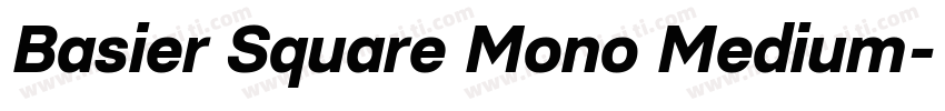 Basier Square Mono Medium字体转换